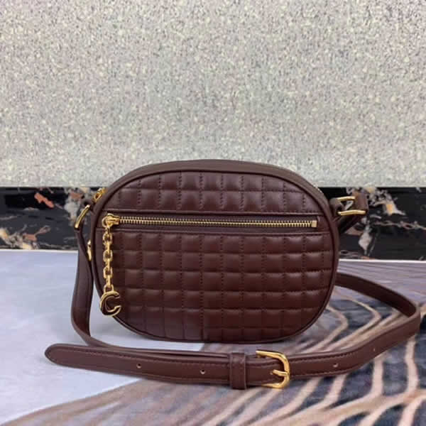 2019 Celine Latest Brown Camera Bag Messenger Bag 1:1 Quality